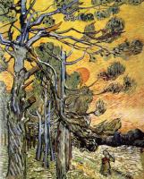 Gogh, Vincent van - Storm-Beaten Pine Trees against the Setting Sun